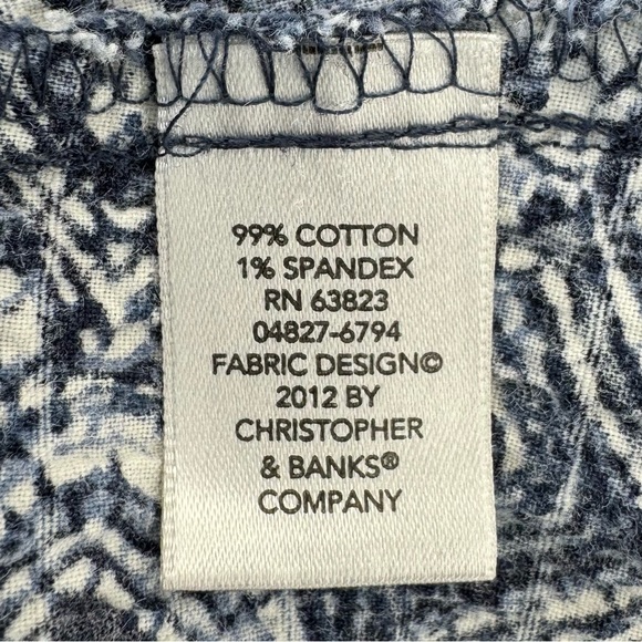 Christopher & Banks Roll Sleeve Top - Picture 7 of 16